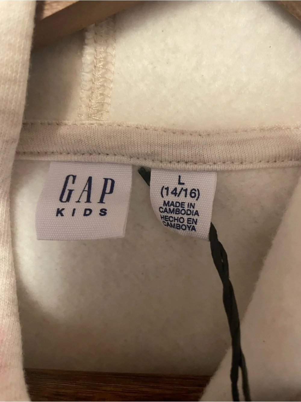GAP Light Heather Gray Pullover Hoodie with Logo